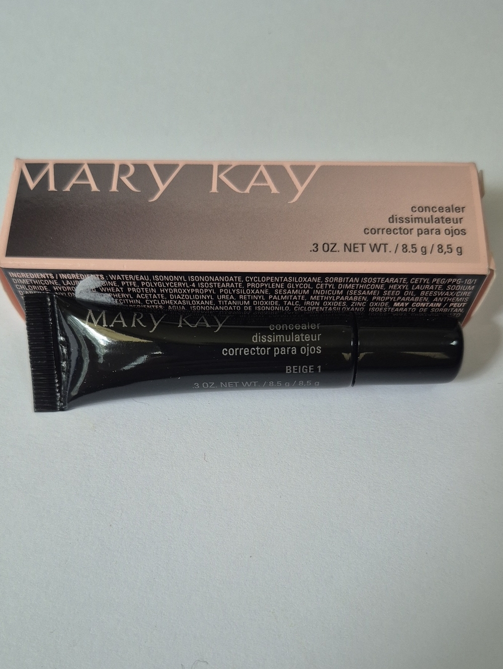 Mary Kay Concealer Beige 1 Full Size Tube 0.3 oz MPN 023469 Makeup Corrector